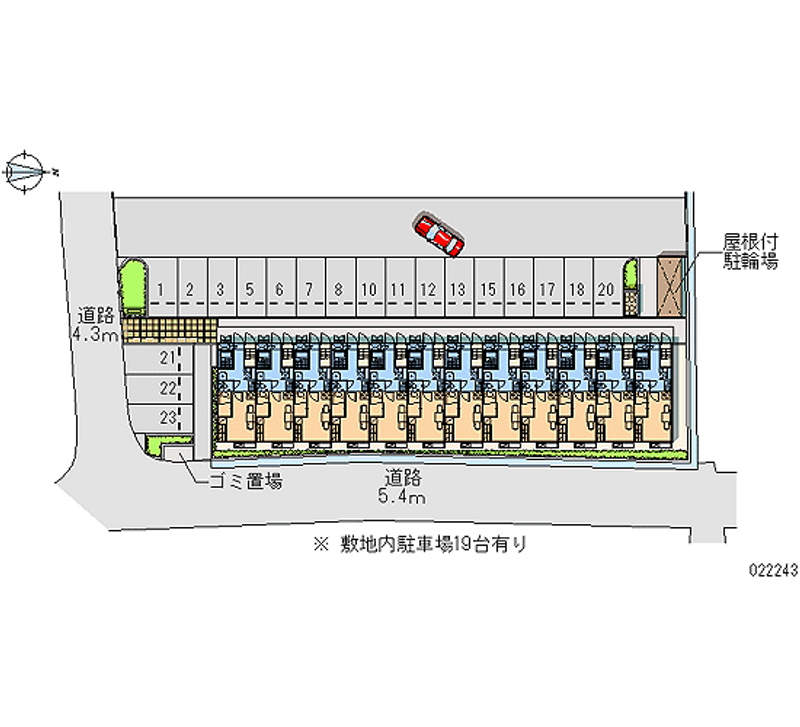 22243 bãi đậu xe hàng tháng