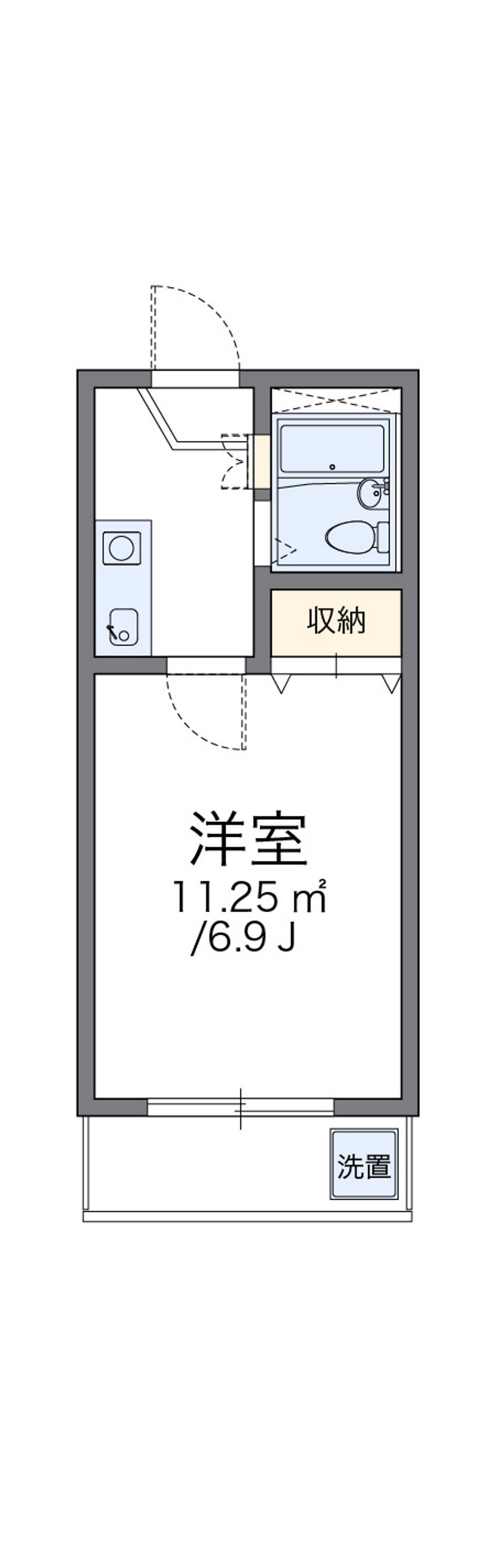 レオパレス姫路第３ 間取図