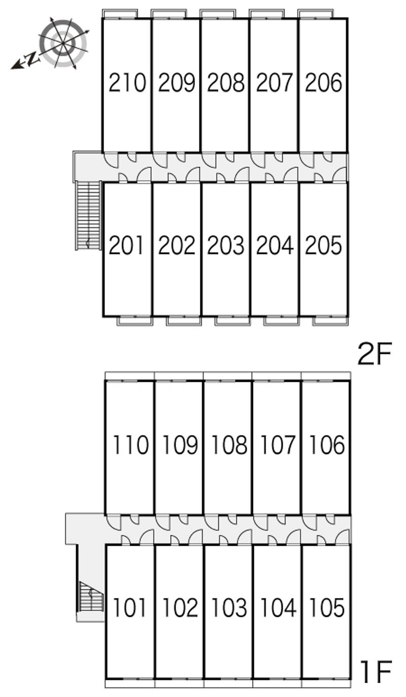 レオパレスＫＵＯＮ幸 間取配置図