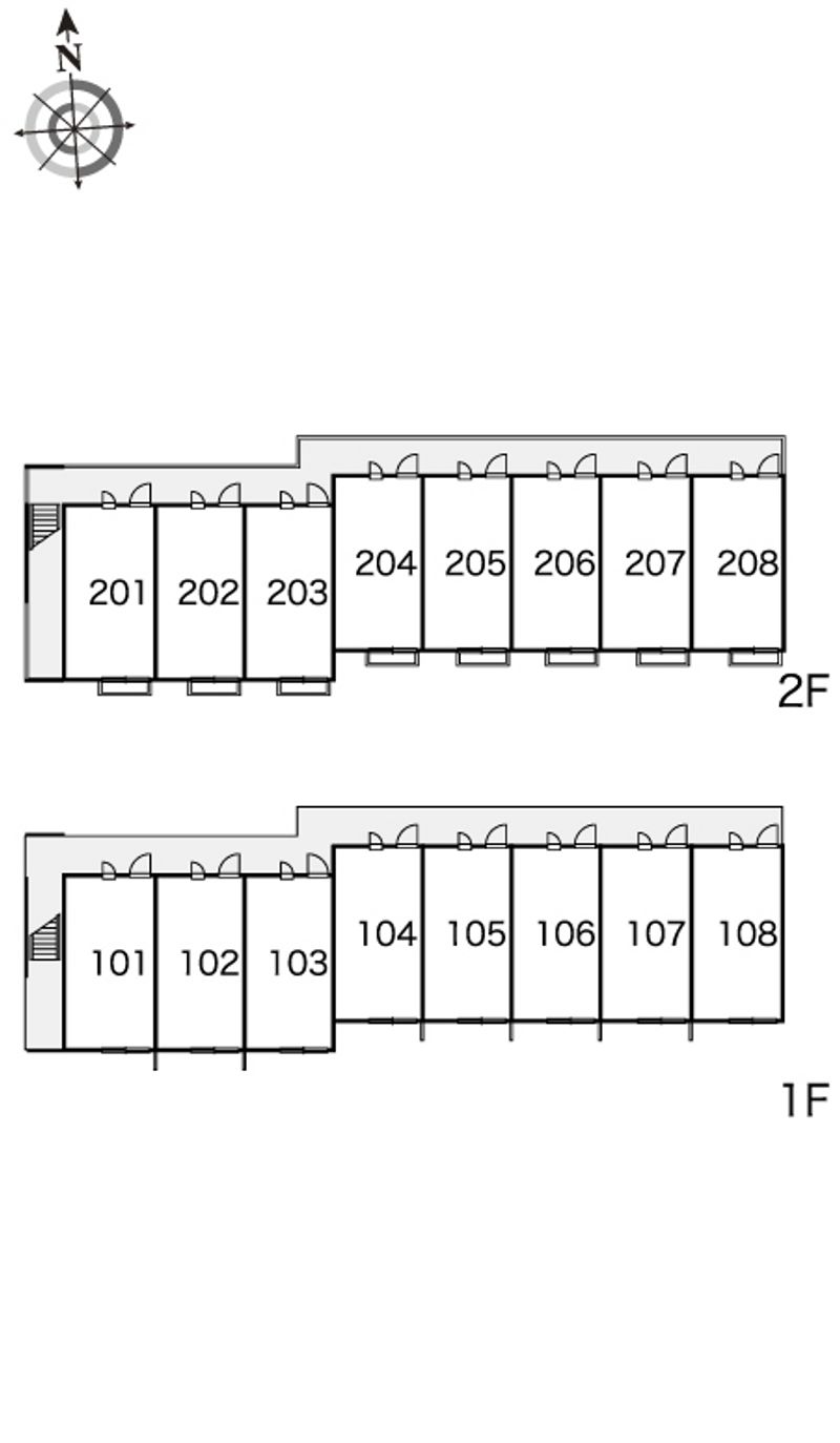 レオパレスセピアコート 間取り配置図
