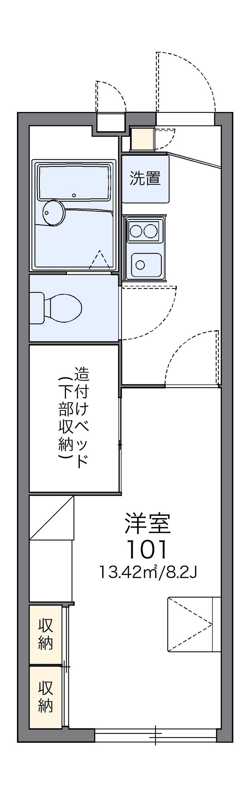レオパレスパールリビエールⅢ 間取図