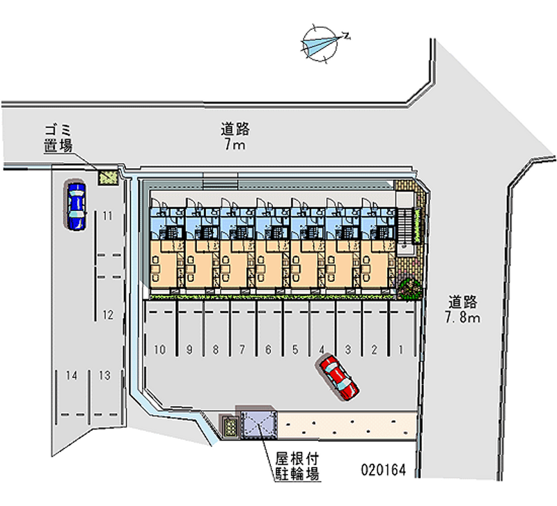 レオパレスｔａｔｅｙａｍａ 月極駐車場