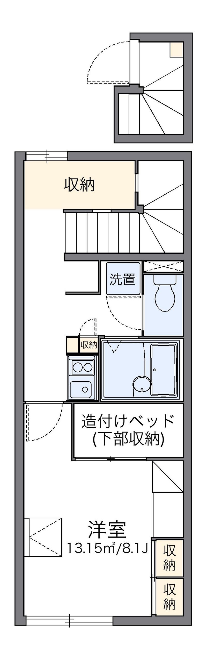 レオパレスアナナス 間取図