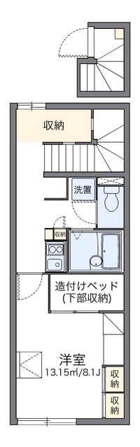 レオパレスアナナス 間取り図