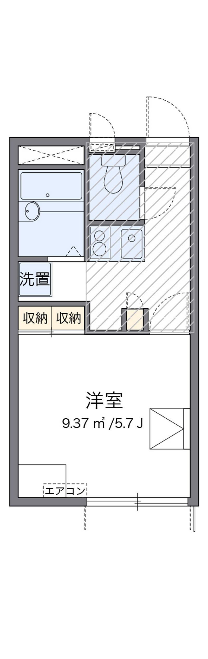 レオパレス足高 間取り