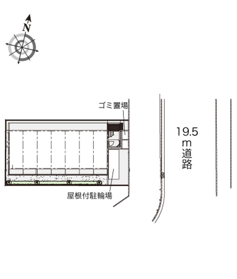 レオパレス大曽根駅前 配置図