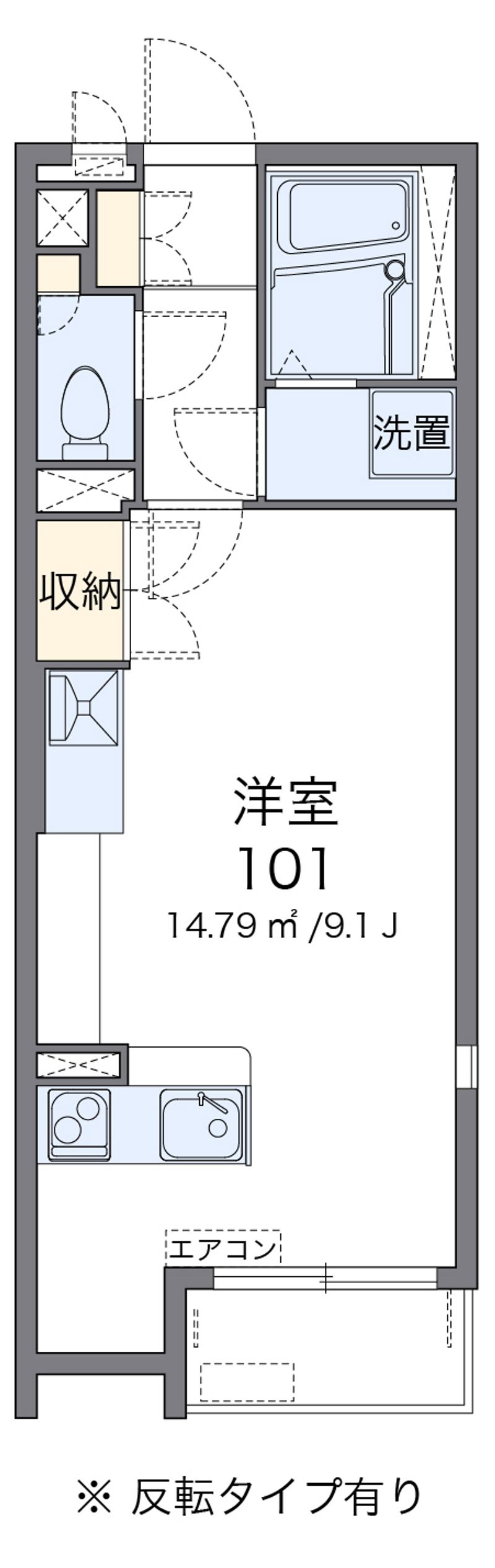 ミランダヴィラ曽根Ｄ 間取図