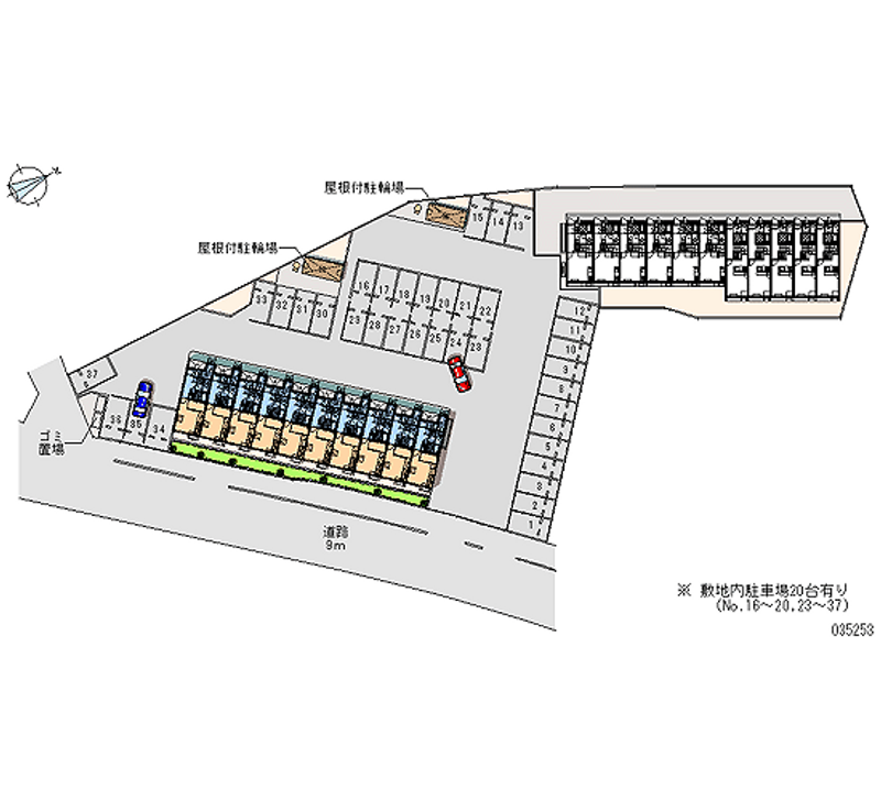 レオパレスアリオール沼田Ⅰ 月極駐車場