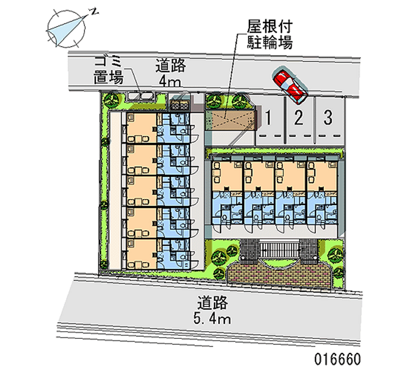 レオパレス北条口 区画図