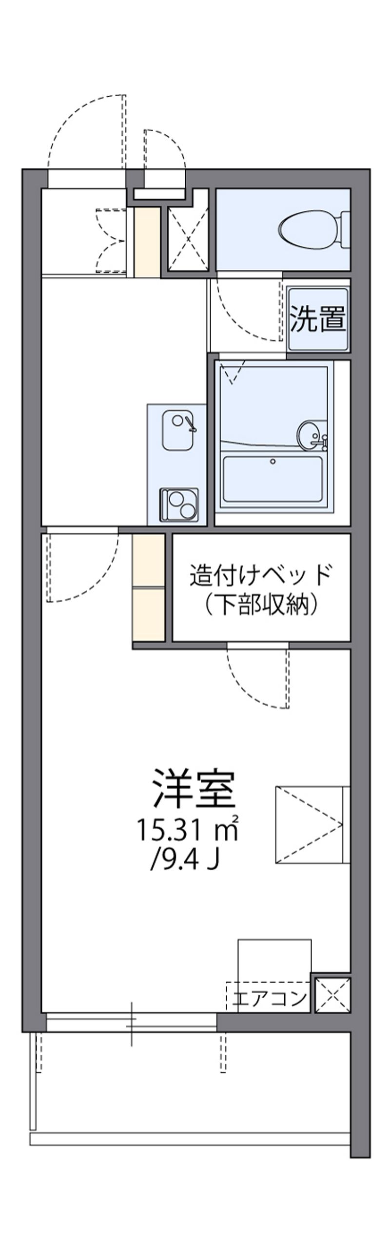 レオパレス宇都宮南 間取図