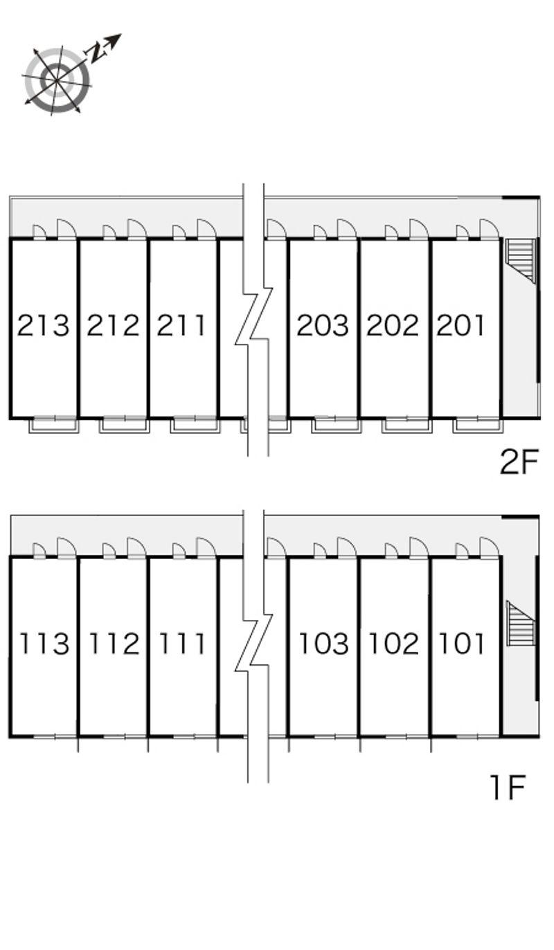 レオパレスプラシード 間取配置図