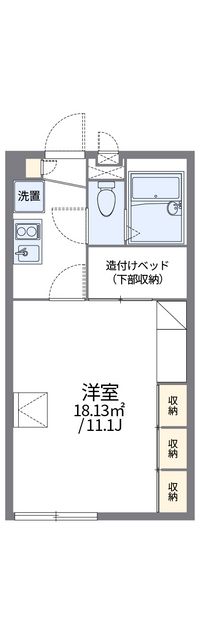 レオパレスボヌールⅡ 間取り図