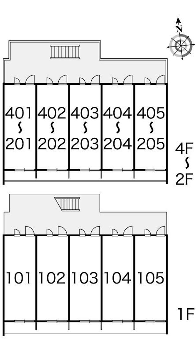 レオパレスＫＡＴＯＨⅡ 間取配置図