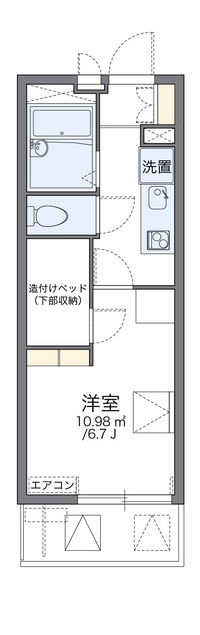 レオパレス嬉楽 間取り図