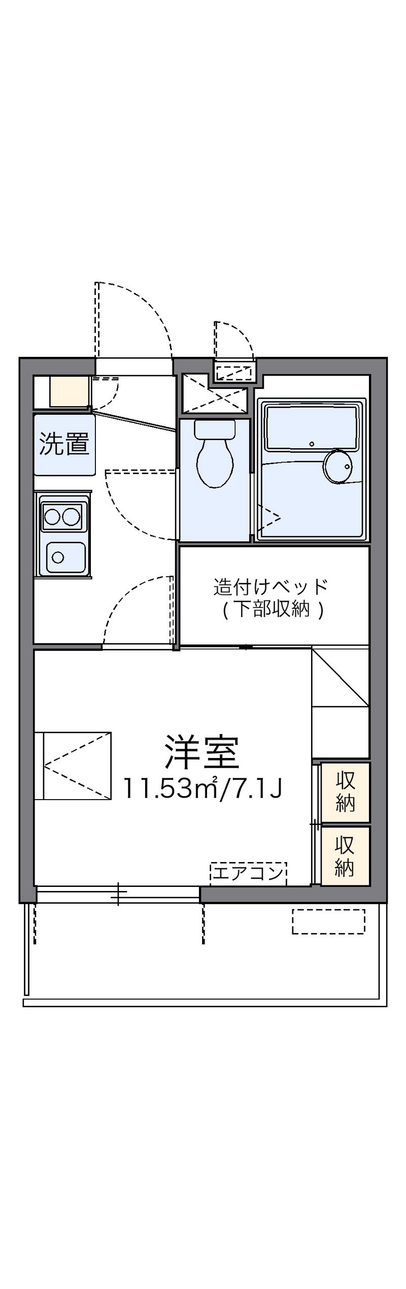 レオパレス本田ハイツ 間取り