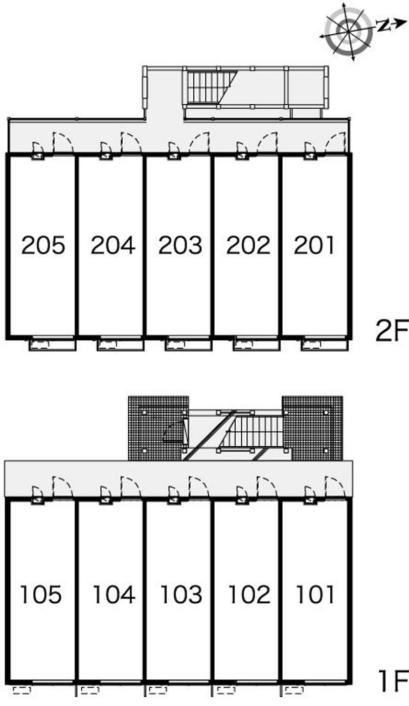 レオパレスヴァンベールⅢ 間取り配置図