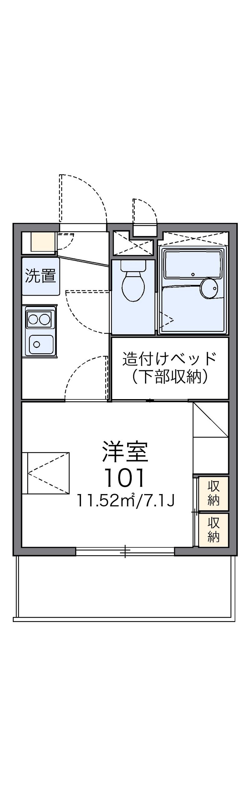 レオパレスＭＯＡ 間取図