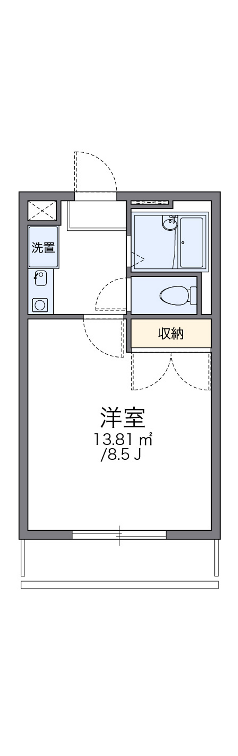 レオパレスシティーＢ 間取り
