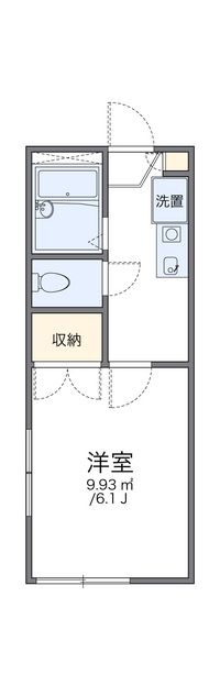 レオパレス粟津 間取り図