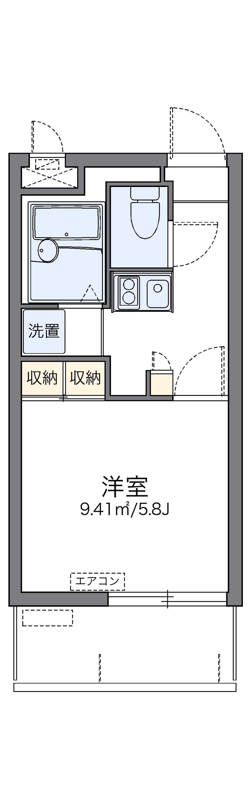 レオパレスファミリア５ 間取り