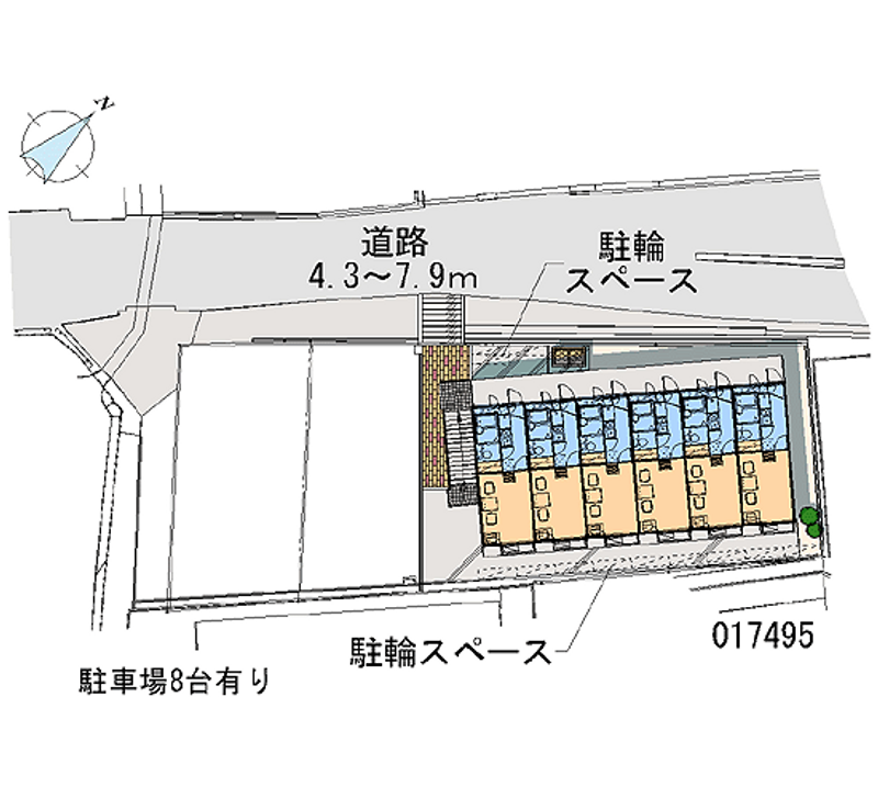 レオパレス三番町 区画図