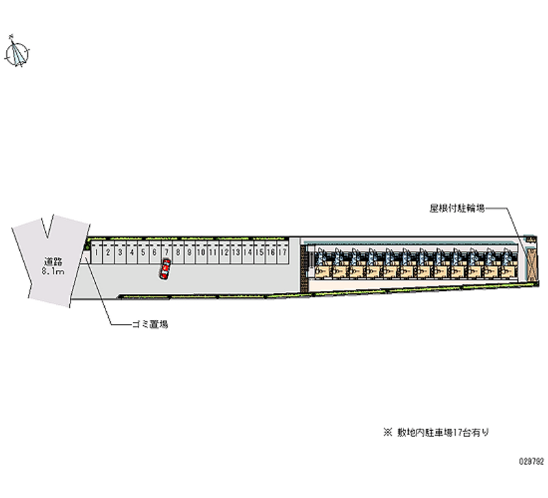 レオパレスＪＩＰＡＮＧ 月極駐車場