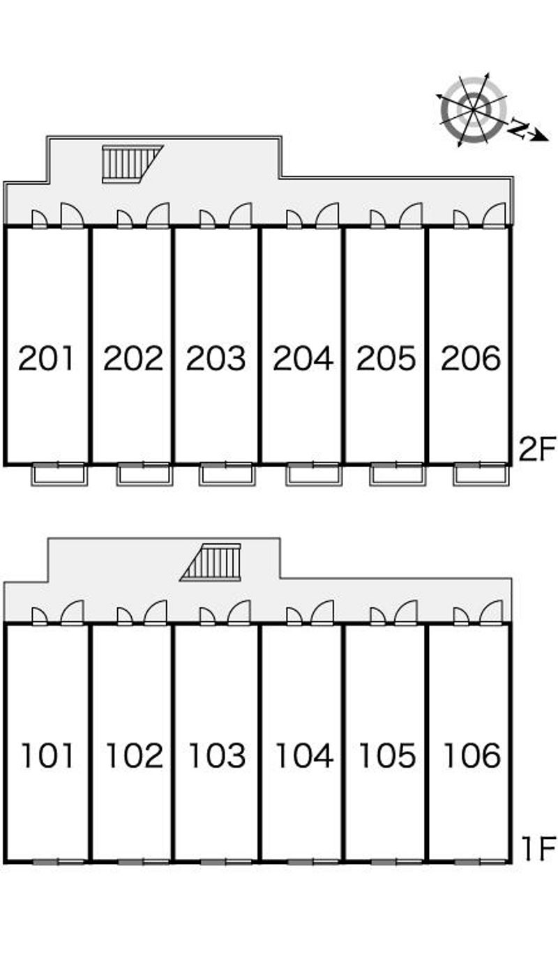 レオパレスモイスン 間取配置図