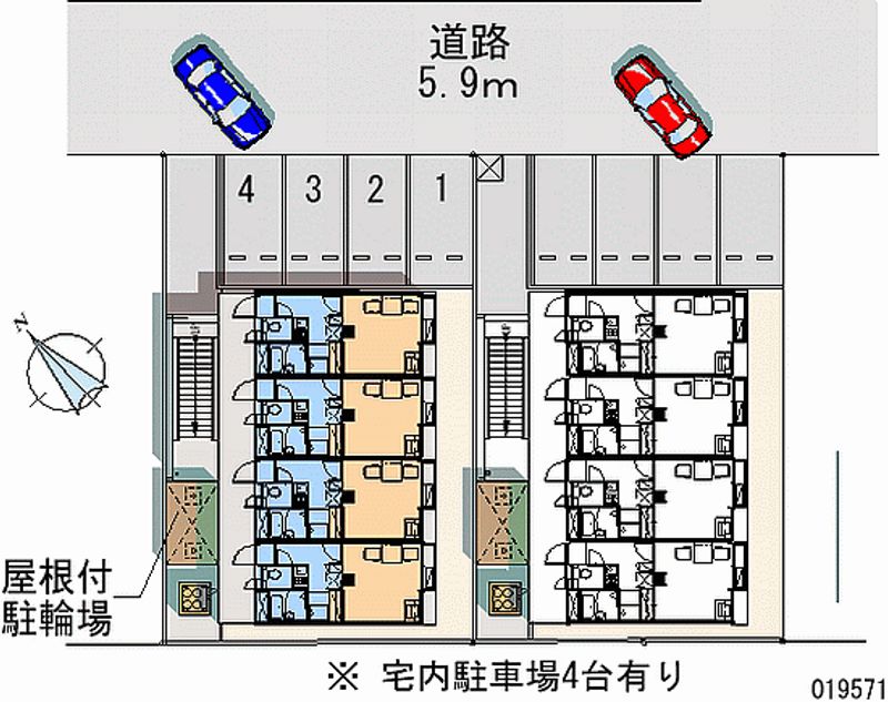 レオパレスＢＩＡＮＣＯ 月極駐車場