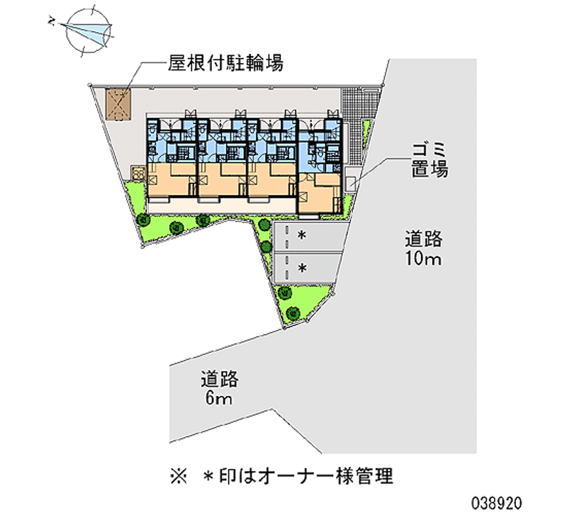 レオパレス平成Ⅱ 区画図