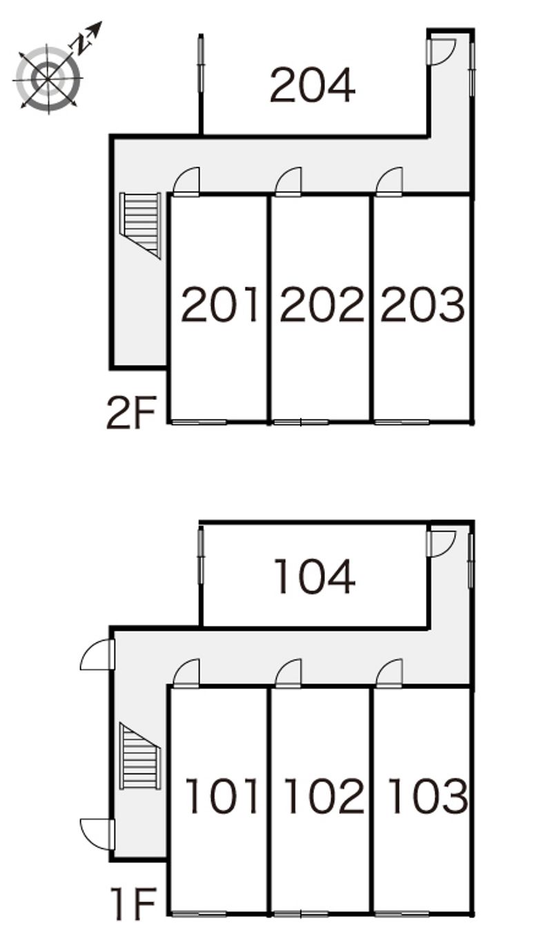 レオパレス光陽０８ 間取配置図