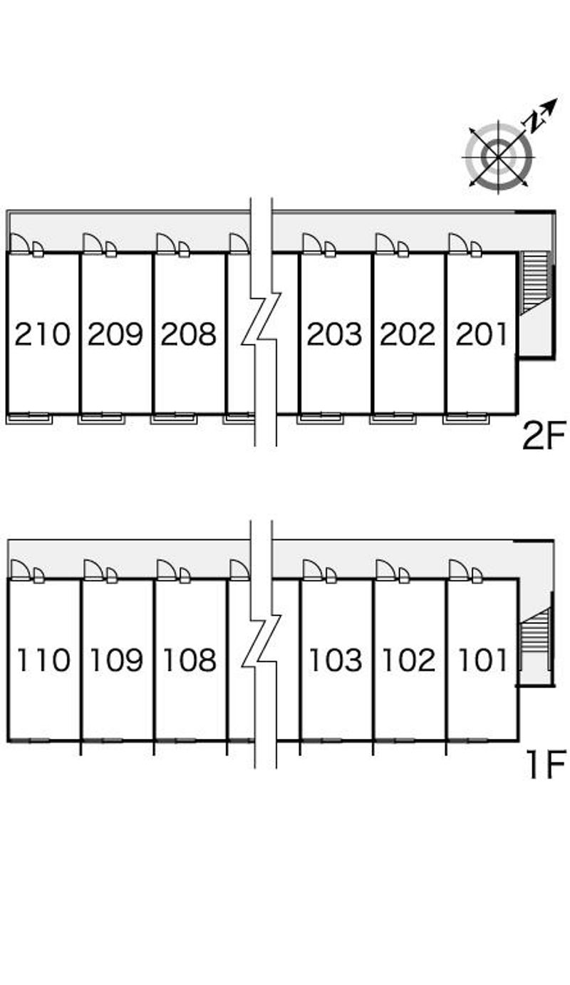 レオパレスセレーノ 間取配置図