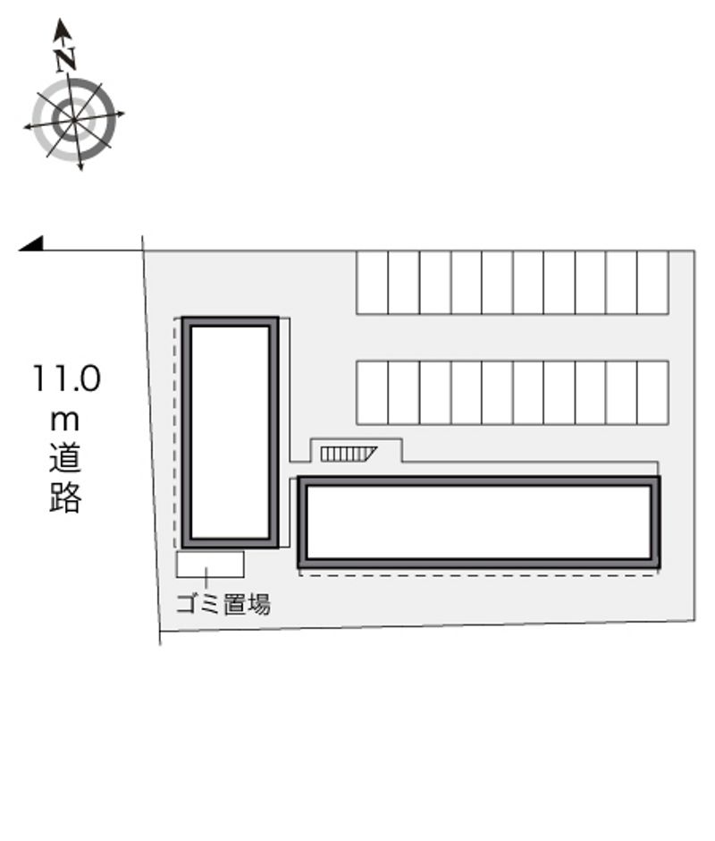 レオパレスエアフォルク 配置図