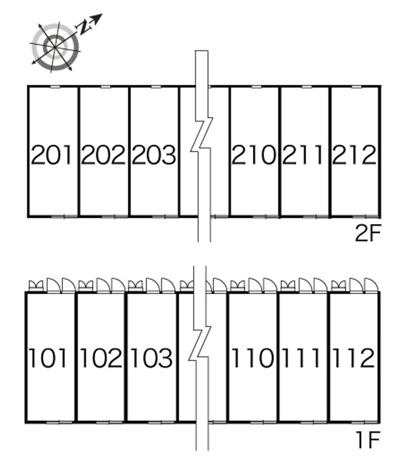 レオパレス一刻 間取配置図