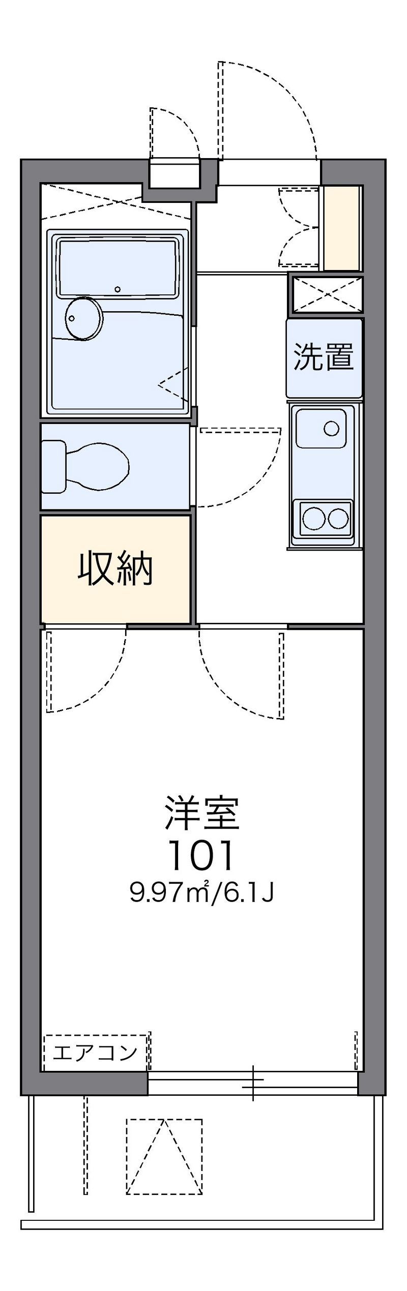 レオパレス久後崎 間取図