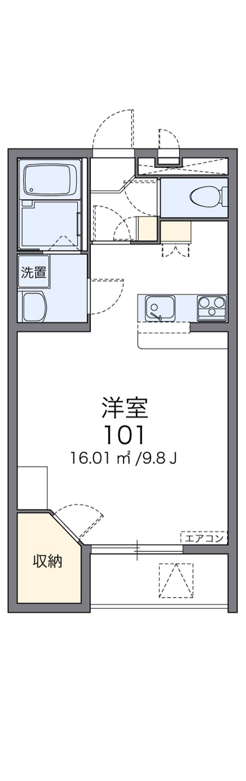 レオパレスノワール　Ⅱ 間取図