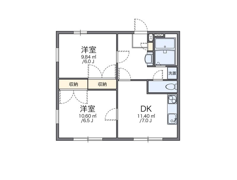 レオパレス華 間取り
