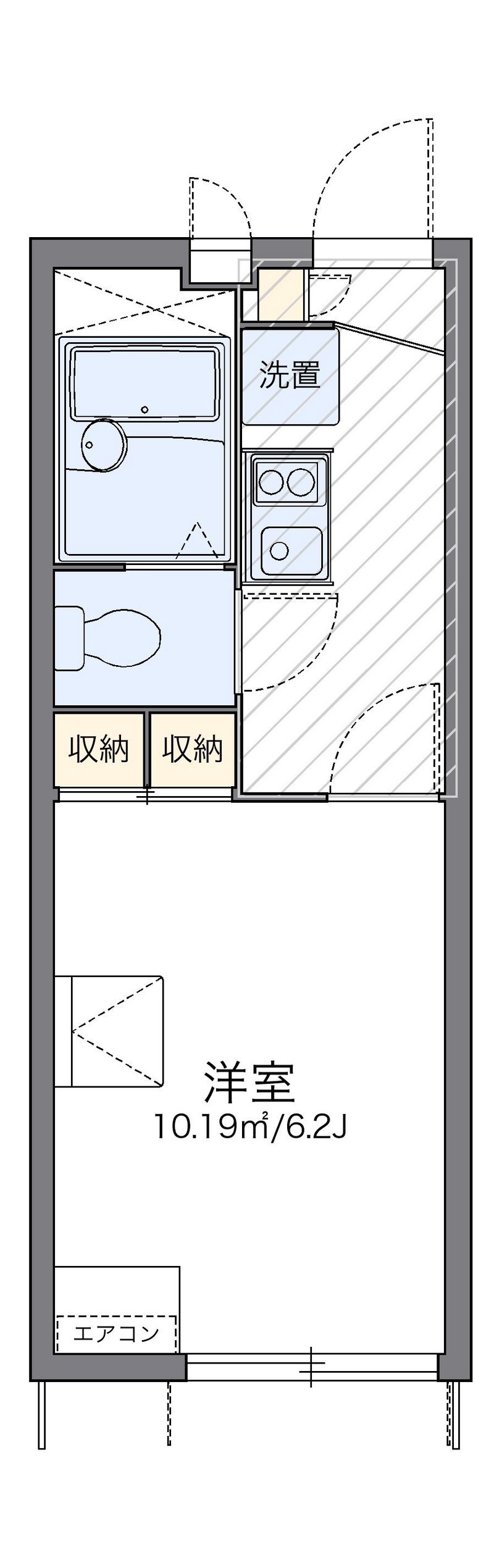 レオパレスドゥエッジ 間取図