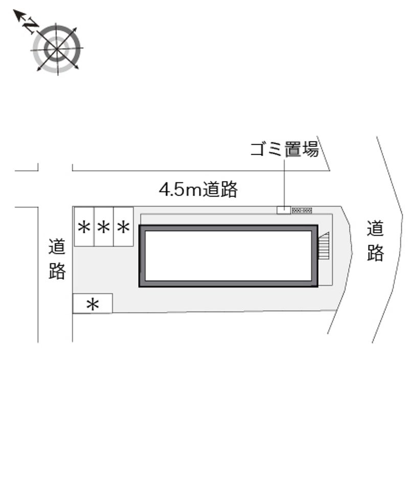 レオパレスヨコハマミナミ 配置図