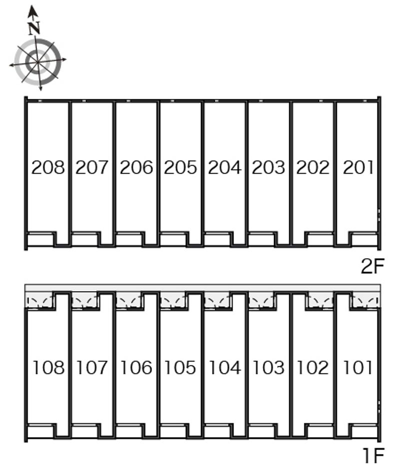 クレイノＡＺＵＭＩ 間取配置図