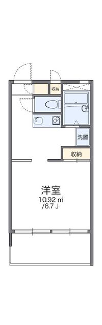 レオパレスルナⅠ 間取り図