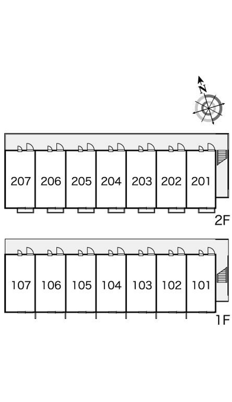 レオパレス楠の風 間取配置図