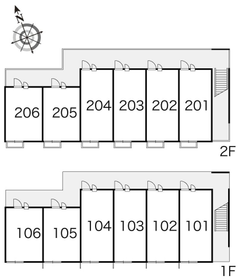 レオパレスアーベントロート 間取配置図