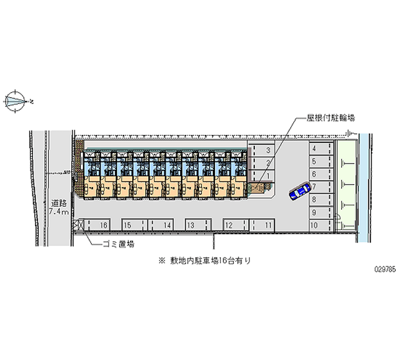 レオパレス五十鈴川 月極駐車場