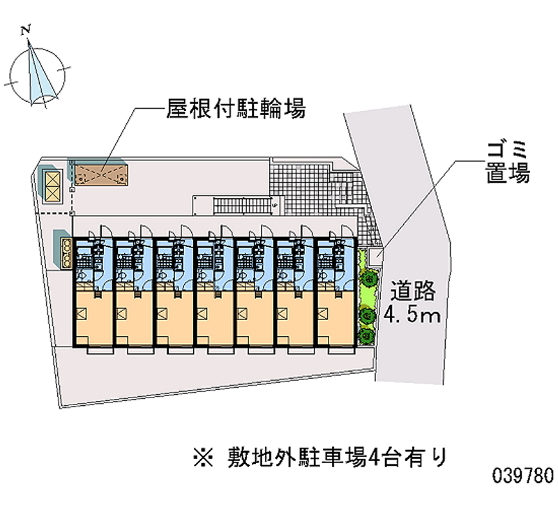 レオパレスフォレ長沼 区画図