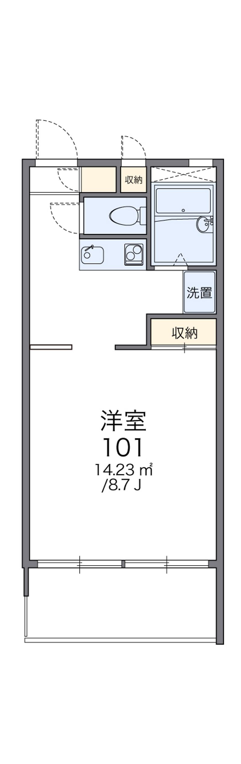 レオパレス吉田 間取図
