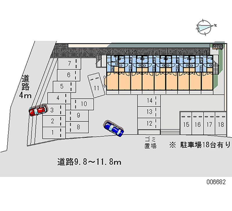 レオパレスＦＵＪＩ 月極駐車場