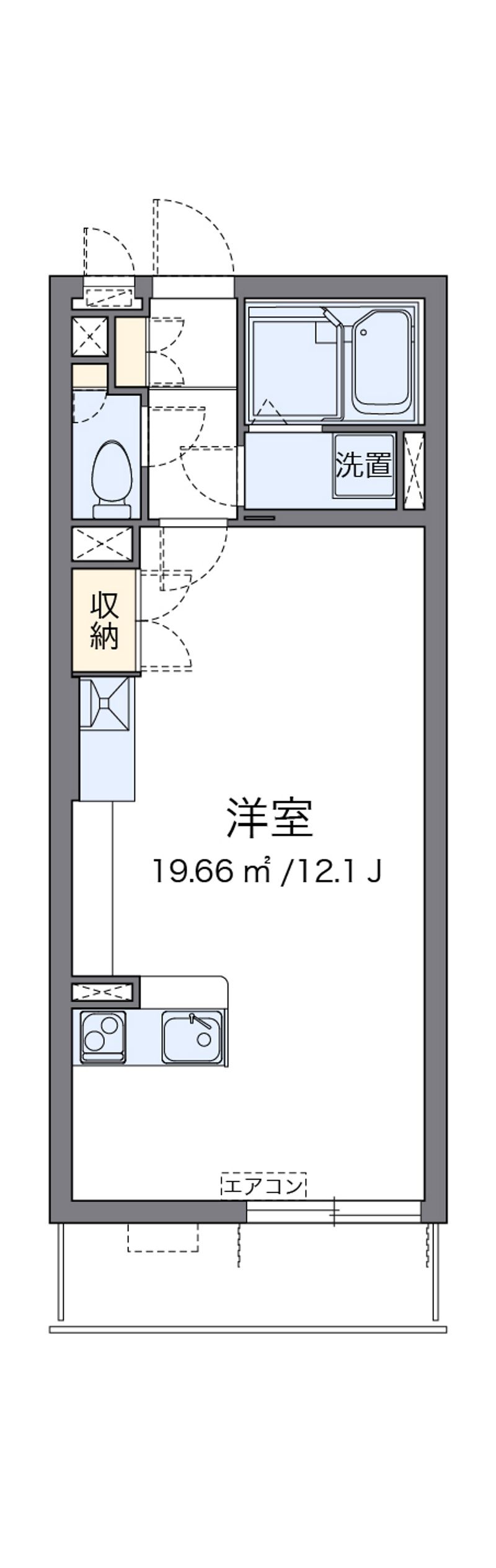 ミランダクレールコート新里 間取図