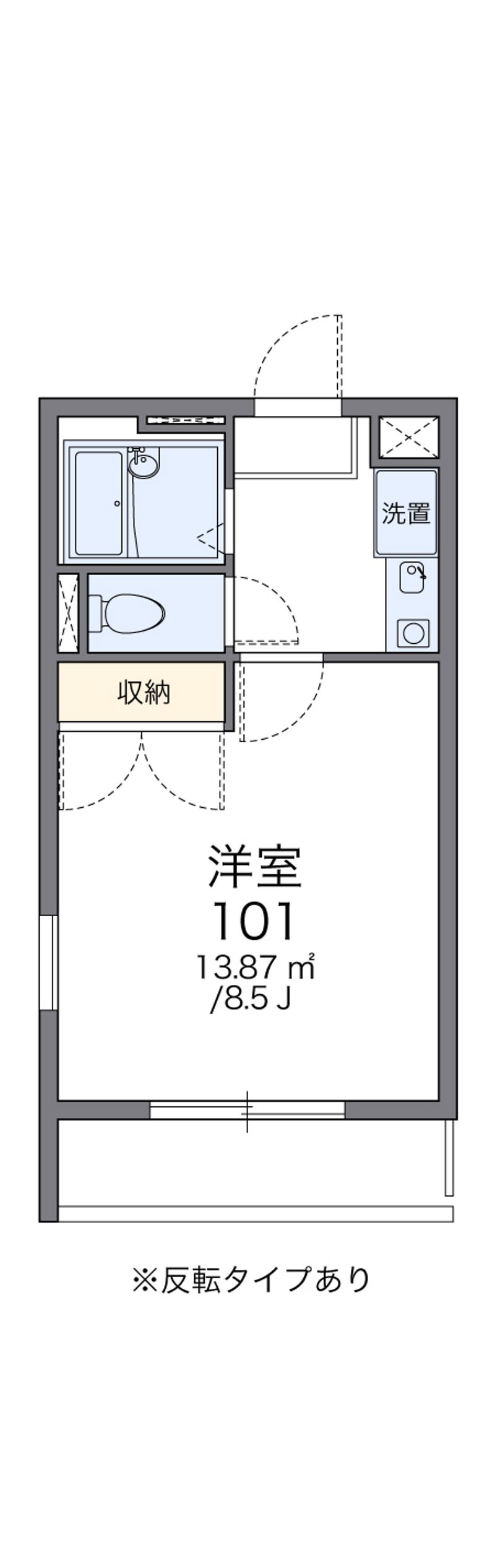 レオパレスクレスト 間取図