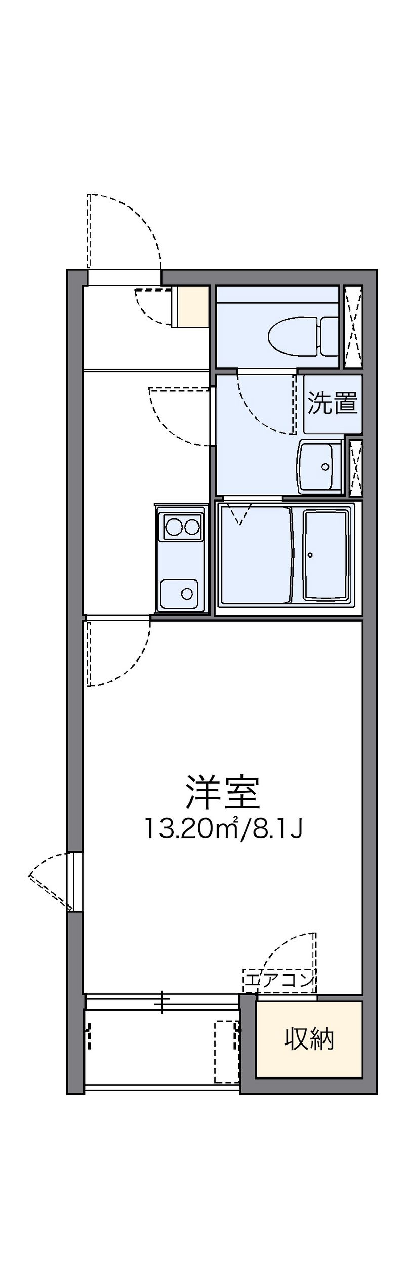 レオネクストＭ＆Ｈ 間取図