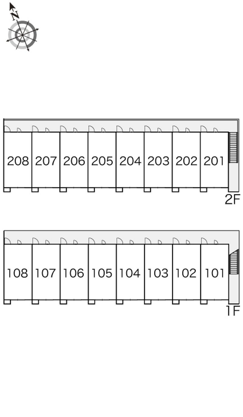 レオパレス信州ＩＮ−１ 間取配置図